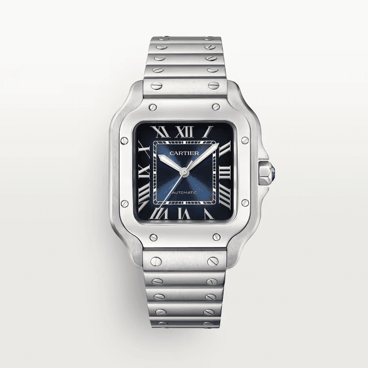 Cartier Santos Bleu Dial